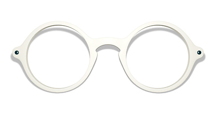 Image showing white glasses on white background