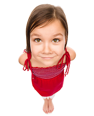 Image showing Portrait of a happy little girl