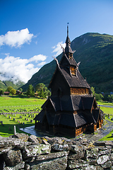 Image showing Borgund Stave Church, Sogn og Fjordane, Norway