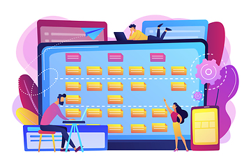 Image showing Software requirement description concept vector illustration.