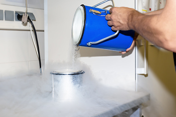 Image showing liquid nitrogen laboratory