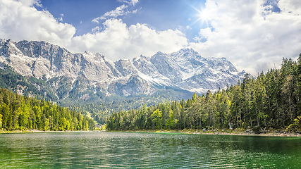 Image showing Eibsee Zugspitze