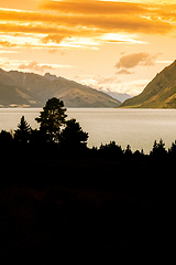 Image showing Lake Hawea in New Zealand