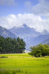 Image showing beautiful landscape scenery at south island of New Zealand