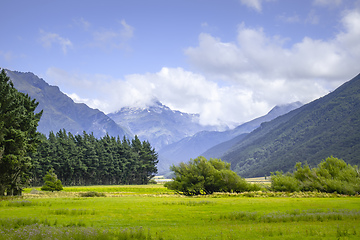 Image showing beautiful landscape scenery at south island of New Zealand