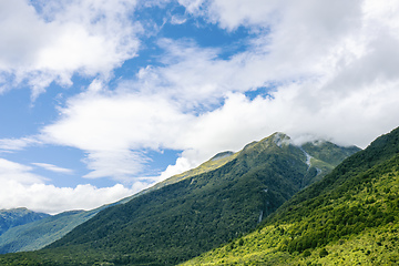 Image showing mountain scenery at south island New Zealand