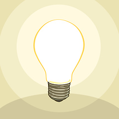 Image showing typical classic light bulb