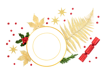 Image showing Christmas Place Setting Decorative Abstract  