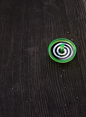 Image showing Green Spinning Top