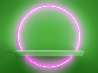 Image showing light circle display background 