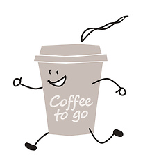 Image showing funny coffee to go character