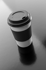 Image showing black on black coffee to go cup