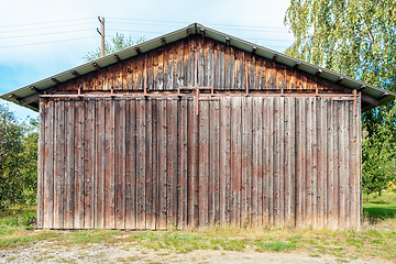 Image showing wooden agricultural hut 