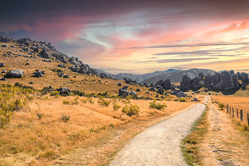 Image showing Castle Hill New Zealand