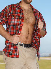 Image showing very hairy male body