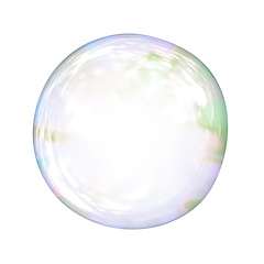 Image showing soap bubble background illustration