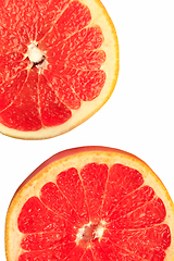 Image showing pieces of grapefruit isolated