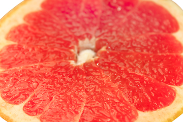 Image showing cut fruit of grapefruit