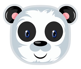Image showing White Bear, vector color illustration.