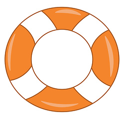 Image showing Lifebuoy vector or color illustration