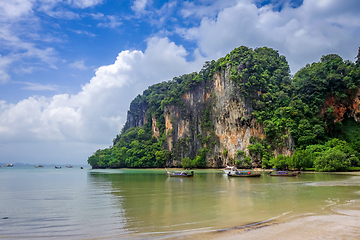 Image showing Railay beach in Krabi, Thailand