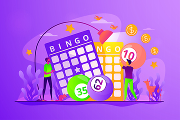 Image showing Lottery game concept vector illustration.