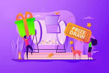 Image showing Prize draw concept vector illustration.
