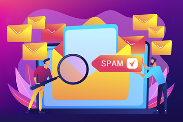 Image showing Spam concept vector illustration.