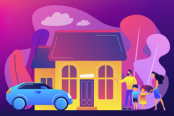 Image showing Family house concept vector illustration.