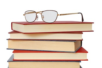 Image showing Books and Glasses