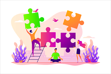 Image showing Mindfulness concept vector illustration.