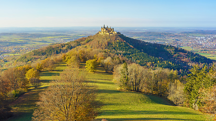 Image showing Castle Hohenzollern Germany at autumn