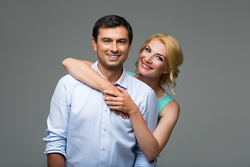 Image showing Beautiful happy couple hugging