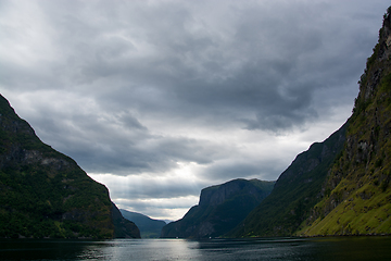 Image showing Naeroyfjord, Sogn og Fjordane, Norway