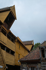 Image showing Bryggen at Bergen, Hordaland, Norway