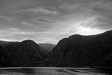 Image showing Naeroyfjord, Sogn og Fjordane, Norway