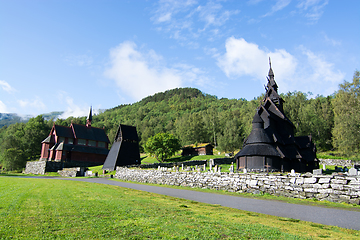 Image showing Borgund Stave Church, Sogn og Fjordane, Norway