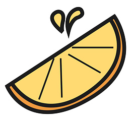 Image showing Ready to serve juicy orange or lemon vector or color illustratio