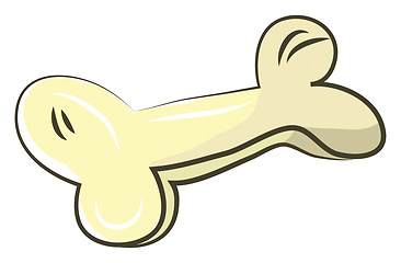 Image showing A dog chew toy or part of a big animal vector color drawing or i