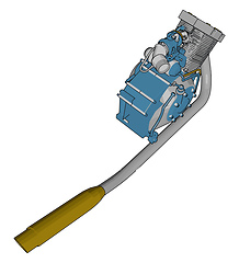 Image showing Pump machine vector or color illustration