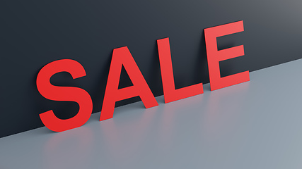 Image showing sale cut out text 