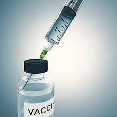 Image showing A syringe for vaccination