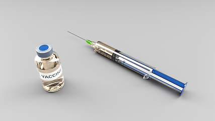 Image showing A syringe for vaccination