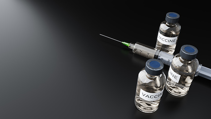 Image showing A syringe for vaccination