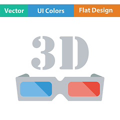 Image showing 3d goggle icon