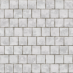 Image showing white vintage bath tiles texture seamless