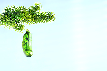 Image showing typical Christmas gherkin decoration