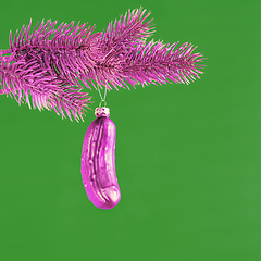 Image showing typical Christmas gherkin decoration
