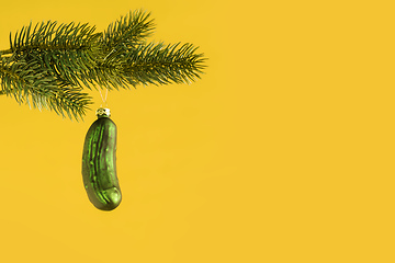 Image showing typical Christmas gherkin decoration