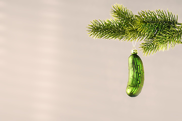 Image showing typical Christmas gherkin decoration